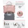 LOVEVOOK OEM Leather Carry On Weekender Overnight Bag with Toiletry Bag Cute Tote Yoga Gym Travel Luggage Duffle Bags for Women