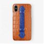 Capa De Celular Telefone Hot Sales Genuine Leather Crocodile Pattern Mobile Cell Phone Case Cover With Handle For Iphone 15 16