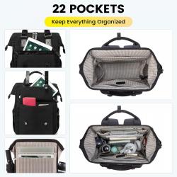 LOVEVOOK New Style Multi-function Smart Backpack For School Travel Daypack Business Work Laptop Teenager Backpack With USB Port