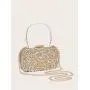 Wholesale lady diamond bags lady party purse metal box rhinestone clutch bags crystal evening bags clutch purse for women luxury