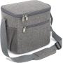 Leakproof Tote Thermal Meal Prep Lunch Pail Insulated Lunch Bag with Adjustable Shoulder Strap for Picnic/School/Travel/Office