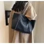 ZWY090 Daily Simple Work Travel Waterproof Large Tote Bag PU Woven Pattern Women Shoulder Bag Wholesale Hundred Shoulder Bag