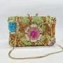 New Evening Handbag Crystal Clutch Bling Party Bag Bridal Wedding Elegant Handmade Hollow Flower Diamond Evening Bags For Women