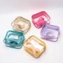 Fashion Mini Shoulder Bag Candy Color Shoulder Bag Clear Jelly Clutch Purse Transparent Handbag For Summer Holiday