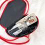 Fashion retro dark character cross coffin female BAG PU inclined span bag