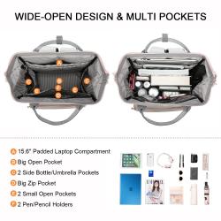 Lovevook 2022 USB 15.6 17 inch large school back pack nylon lightweight girls cute bag work backpack women's laptop backpacks