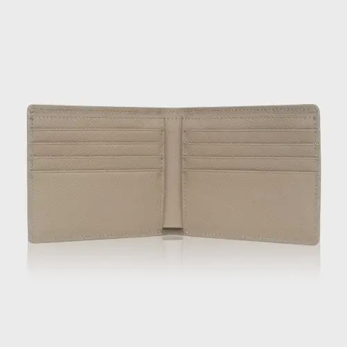 Factory custom lychee pattern men wallet leather card wallet rfid blocking pu men's wallet