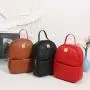 Mini backpack 2024 wholesale pu leather backpacks for women embroidery solid color small ladies shoulder bags