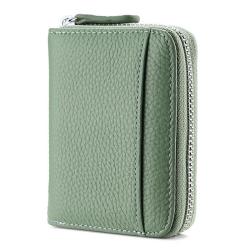 ZF071  Men Retro New Fashionable Head Layer RFID Anti-theft Cowhide Swipe Card Bag Bank Card Document Organ Wallet Woman