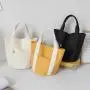 Best Selling Going Out To Work Bucket Lunch Box Bag Female Student Portable Recycled Canvas Shopping Bag