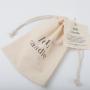 Custom Logo Printed Organic Muslin Cotton Drawstring Dust Gift Candle Bag Wholesale Cotton Candle Pouch