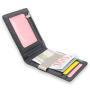 Minimalist slim rfid blocking card wallet front pocket pu leather money clip men wallet