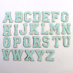 Keymay 5.5cm Custom Embroidered Big Logo Colorful Embroidery Towel Chenille Letters Patches for Bags Accessories