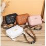 Heart-shaped embroidery women bags pu leather small crossbody messenger bags women 2024 factory wholesale women's shoulder bag