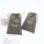 Eco-Friendly Custom Logo Cheap Natural Soap Gift Cosmetic Pouch Small Drawstring Jute Packaging Cosmetic Makeup Bag