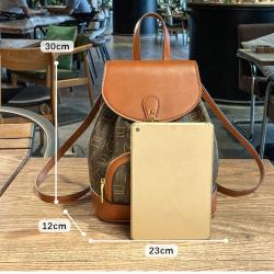 Cross Border PU Leather Shoulder Women's 2023 New Trend Light Luxury Versatile Backpack Large Capacity Fashionable backpack