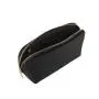 Eco friendly soft PU leather vegan make up bags small cosmetic bag with compartments
