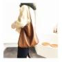 New Fashionable Denim Shoulder Bag PU Shopping Satchel for College Students Make-Up Tide Cloth Tote Mother Bag