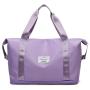 Custom Logo Dry Wet Separation Womens Foldable Duffle Bag Ladys Shoulder Tote Gym Bag