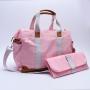 Keymay Free Sample 2 Sets Large Capacity Function Nappy Bags Waterproof Mommy Canvas Tote Bag Portable Baby Diaper Bag