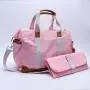 Keymay Free Sample 2 Sets Large Capacity Function Nappy Bags Waterproof Mommy Canvas Tote Bag Portable Baby Diaper Bag