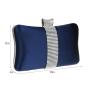 High Quality Blue Satin Square shiny Crystal Clutch Bag High Quality Diamond Sequins Dinner Banquet Party Clutch Bag 2024
