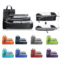 New Fashion Lightweight Compressible Folding Travel Luggage Organizer Bags 4 Pcs Packing Cubes Travel Bag Set