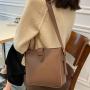 2024 New Design Women's Vintage Lady Style Messenger Bags PU Leather Tote Hand Bag with  Embroidery Decorations