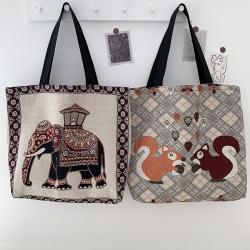 Retro Tote Canvas Bag Custom Ins Large Capacity Portable Mummy Case One-shoulder Student Class Bag