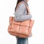 CHANGRONG Custom  Winter Down Cotton Soft Large Shoulder Bag ladies quilted puffy handbag