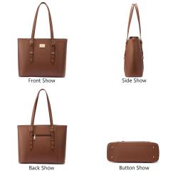 LOVEVOOK New Style office ladies casual pu tote bag large capacity computer shoulder bag business women briefcase laptop handbag
