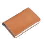 OEM036 Credit Card Holder Wallet Men Women Metal RFID Vintage Aluminium Bag Pop Up PU Leather Bank Cardholder Case New