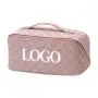 custom fashion designer large capacity luxury vintage plaid checkered pu leather pouch travel storage makeup cosmetic bags