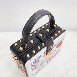 2024 custom factory square Rivet Popular Women Luxury Box Handbag Fashion Hand Bags Chain Shoulder Purses For Ladies