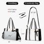 Trendy Stylish 2pc/set ladies handbag with Clutch Purse PU leather office shoulder tote bags large women briefcase laptop bags