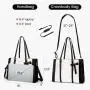 Trendy Stylish 2pc/set ladies handbag with Clutch Purse PU leather office shoulder tote bags large women briefcase laptop bags