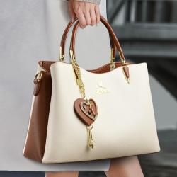 2024 Bags for Women Fashion Portable Messenger Bag Contrast Color Handbag with Portable Shoulder Strap New Style for Ladies