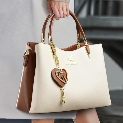 2024 Bags for Women Fashion Portable Messenger Bag Contrast Color Handbag with Portable Shoulder Strap New Style for Ladies