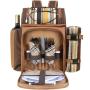 Wholesale Personalized Multi-purpose Beer Back pack Outdoor Waterproof Cooler Picnic Backpack Bag Set for 4 Person