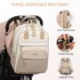 LOVEVOOK Baby Bag with Changing Pad Baby Registry Bag for Mom Dad with Stroller Buckles Large Waterproof Diaper Bag Backpack