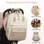 LOVEVOOK Baby Bag with Changing Pad Baby Registry Bag for Mom Dad with Stroller Buckles Large Waterproof Diaper Bag Backpack