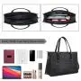 Laptop Bag for Women 15.6 inch Laptop Tote Bag Leather Classy Computer Briefcase for Work Waterproof Handbag