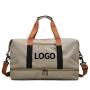 Custom Logo ISO BSCI Factory Durable Waterproof Hand Carry Foldable Gym Duffel Sports Bag With Shoe Compartment