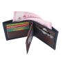 ZWY015 Daily Waterproof Solid Color Men Short Wallet New Fashion Wearable PU Money Clip Simple Portable Multi-card Card Case