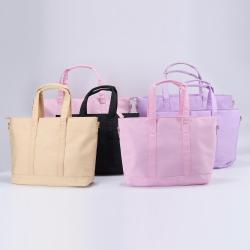 Low MOQ 8 Colors Durable Nylon Shoulder Tote Handbags Men Women Classic Work Tote Large Medium Nylon Tote Bag