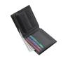 Rfid blocking trifold leather men wallet custom genuine leather cowhide big wallet