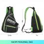 Adjustable Pickleball Sling Bag for Pickleball Paddle with Fence Hook Water Bottle Holder Pickleball Bag Backpack for Men Women