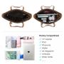 LOVEVOOK 2022 PU Leather 3 PCS Women Tote Bags Set Fashion Designer Purse and Handbags Crossbody Ladies Hand Bags