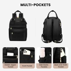 Custom logo Trendy cute bags fashion small daypack Waterproof carry on school bag with USB port college mini backpack for girls