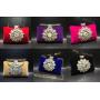 xinyu Luxury Women High Quality Flower Diamonds Evening Wedding Bags Ladies Velvet Fashion Ladies Clutch Dinner Banquet Clutch